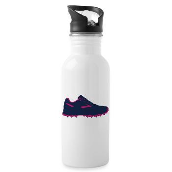 Golf Shoe Sport Graphic - Water bottle with straw - white - Right