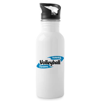 volley-ball - Gourde avec paille intégrée - blanc - Droite