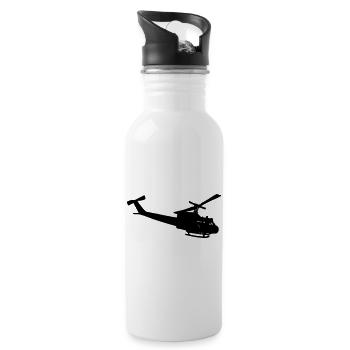 Silhouette de Bell UH-10 - Gourde avec paille intégrée - blanc - Droite