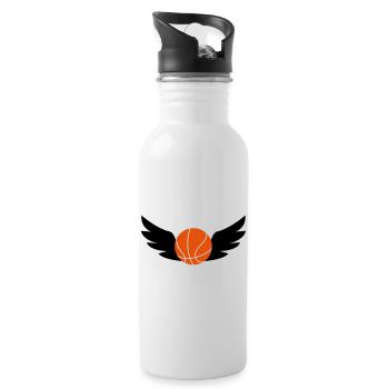 Basketball - Basket Ball - Game - Sport - Player - Water bottle with straw - white - Right
