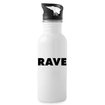 RAVE - Trinkflasche mit integriertem Trinkhalm - Weiß - Rechts