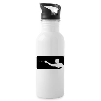 dartsport dart - Trinkflasche mit integriertem Trinkhalm - Weiß - Rechts