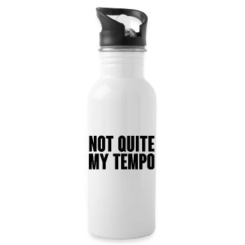Pas tout à fait mon tempo Whiplash citation - Gourde avec paille intégrée - blanc - Droite