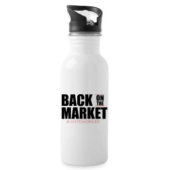 Separation Divorced Single Divorce Party - Water bottle with straw - white - Right