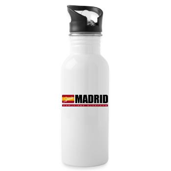 Communauté autonome de Madrid - Gourde avec paille intégrée - blanc - Droite