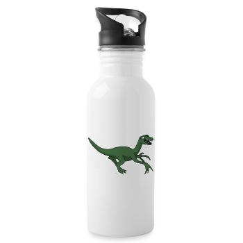 Dino 22 - Water bottle with straw - white - Right