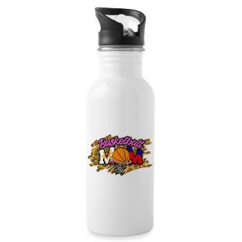 Philippinen Mutter Flagge Basketball I Geschenk - Trinkflasche mit integriertem Trinkhalm - Weiß - Rechts