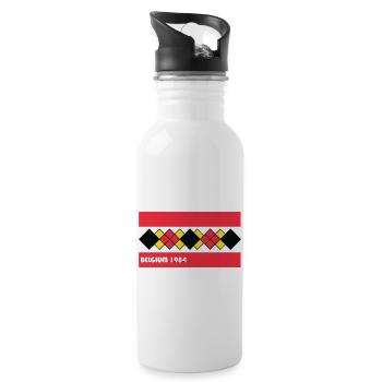 BELGIEN 1984 - Trinkflasche mit integriertem Trinkhalm - Weiß - Rechts