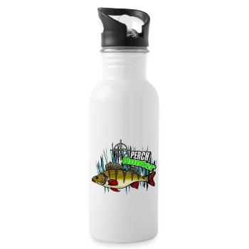 Barschjäger - Trinkflasche mit integriertem Trinkhalm - Weiß - Rechts
