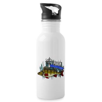 Barschjäger - Trinkflasche mit integriertem Trinkhalm - Weiß - Rechts