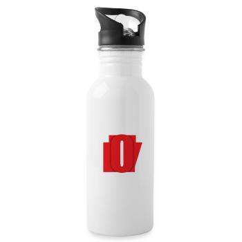 Toz 003 001 - Gourde avec paille intégrée - blanc - Droite