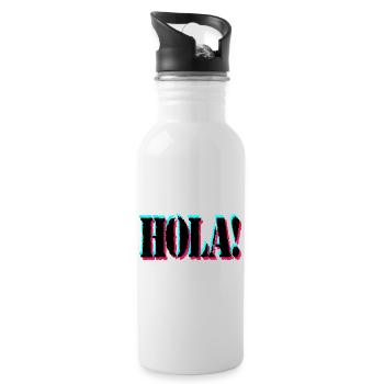 Hello - Water bottle with straw - white - Right
