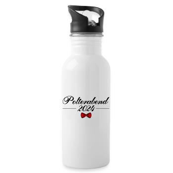 Polterabend 2024 - Trinkflasche mit integriertem Trinkhalm - Weiß - Rechts