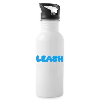 Leash Name Blue - Water bottle with straw - white - Right