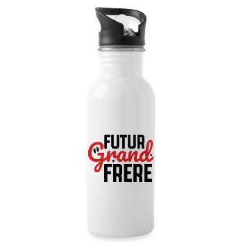 Future big brother - future big brother announcement - Water bottle with straw - white - Right