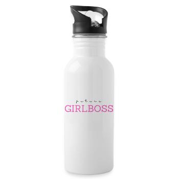 Future Girlboss - Trinkflasche mit integriertem Trinkhalm - Weiß - Rechts