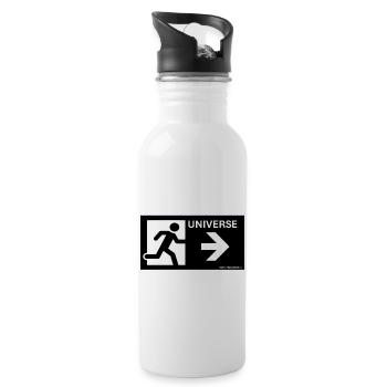 Astronomy Universe Telescope Specialists - Water bottle with straw - white - Right