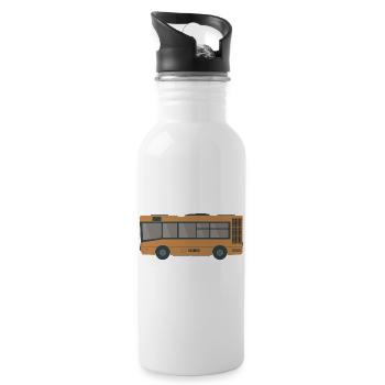 City bus - Water bottle with straw - white - Right
