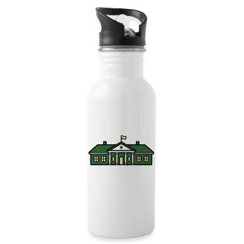  Tennis Country Club Vereinsheim - Trinkflasche mit integriertem Trinkhalm - Weiß - Rechts