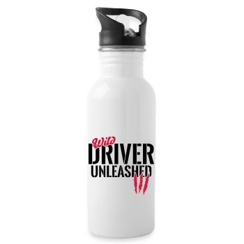 Wild rider unleashed - Water bottle with straw - white - Right
