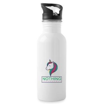 Chemise Rien Impossible - Cadeau Licorne - Gourde avec paille intégrée - blanc - Droite