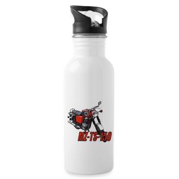 MZ TS 150 - Trinkflasche mit integriertem Trinkhalm - Weiß - Rechts