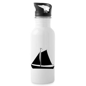 Segelschiff - Trinkflasche mit integriertem Trinkhalm - Weiß - Rechts