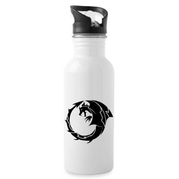dragon_001 - Gourde avec paille intégrée - blanc - Droite