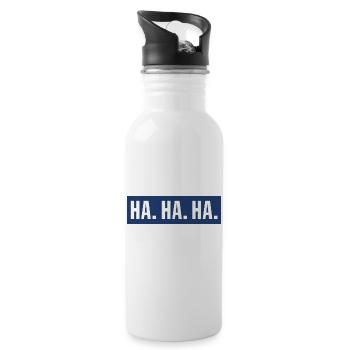 Ha ha ha - Water bottle with straw - white - Right