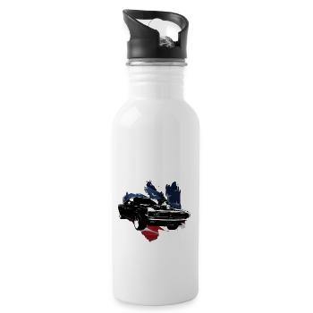 American Muscle Car - Water bottle with straw - white - Right