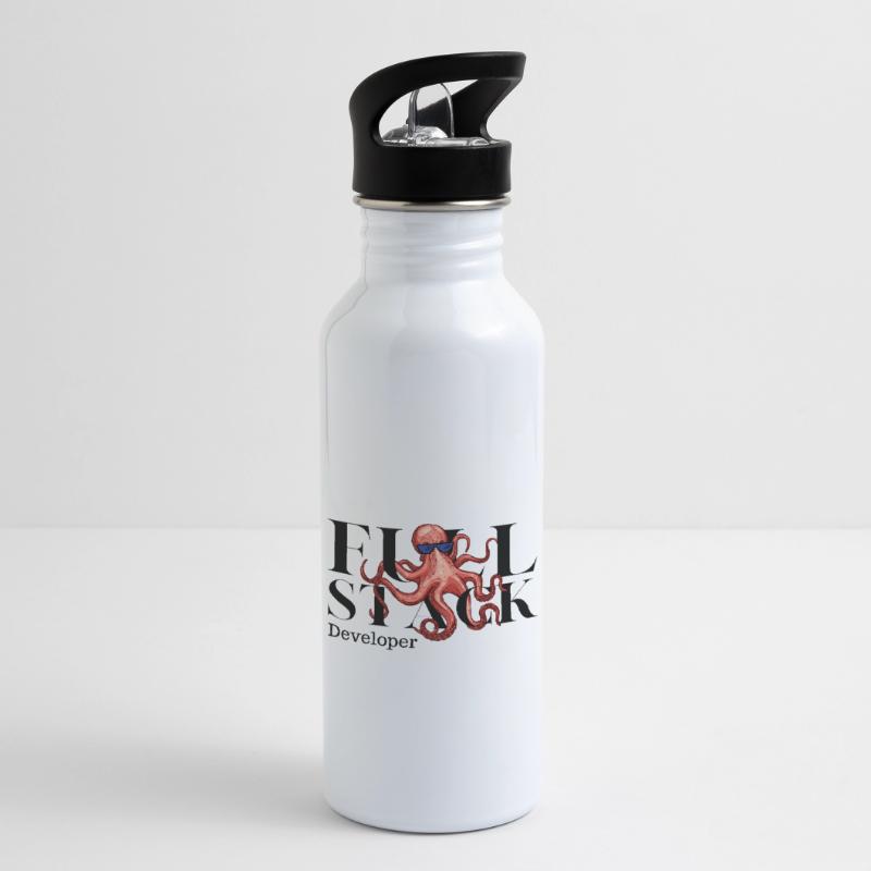 Full Stack Developer - Krake - IT - Developer Water bottle with straw