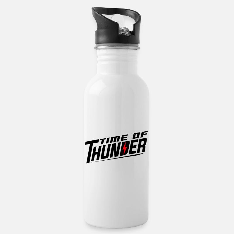 FLASH VARIATIONS - Water bottle with straw - white