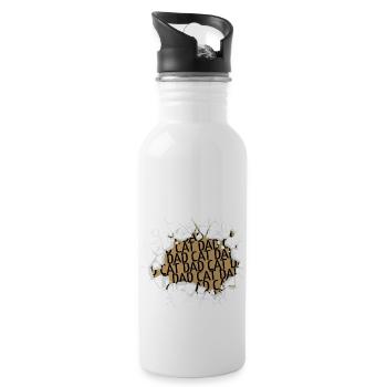 animal valentines day cool - Trinkflasche mit integriertem Trinkhalm - Weiß - Rechts