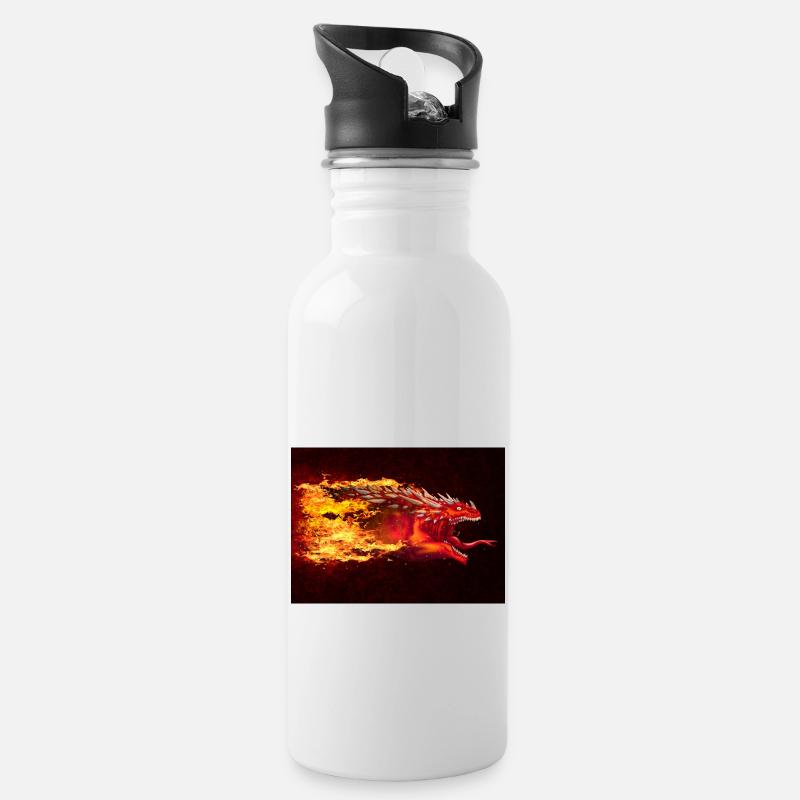 SERPENT DRAGON SUGAAR - Gourde avec paille intégrée - blanc