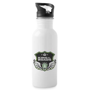 Kings of the Road - Trinkflasche mit integriertem Trinkhalm - Weiß - Rechts