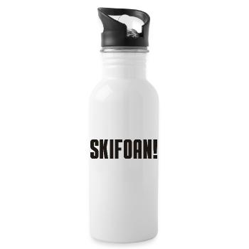 Skifoan - Trinkflasche mit integriertem Trinkhalm - Weiß - Rechts