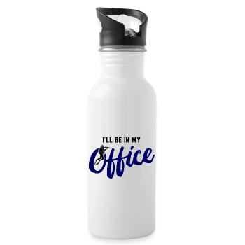 Apnoetaucher Freitaucher Taucher - Trinkflasche mit integriertem Trinkhalm - Weiß - Rechts