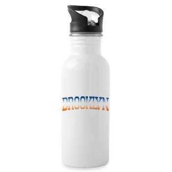Brooklyn - Water bottle with straw - white - Right