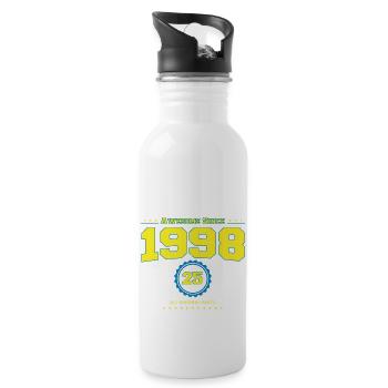 Super chemise 1998 pour hommes femmes 25 ans 25ème - Gourde avec paille intégrée - blanc - Droite