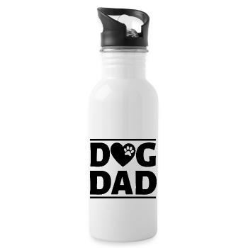 Chien Hund - Gourde avec paille intégrée - blanc - Droite
