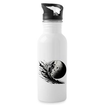 Moon 009 - Water bottle with straw - white - Right
