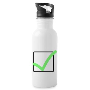 Hook correctly - Water bottle with straw - white - Right