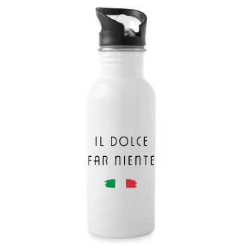 il dolce far niente Italy - Water bottle with straw - white - Right