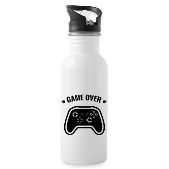 game over - Gourde avec paille intégrée - blanc - Droite