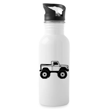 Monster Truck - Gourde avec paille intégrée - blanc - Droite
