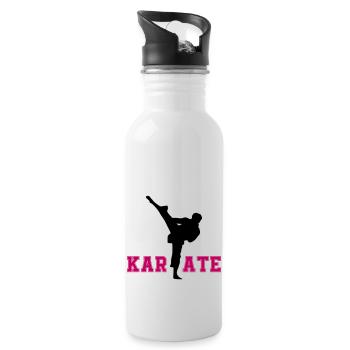karate - Water bottle with straw - white - Right