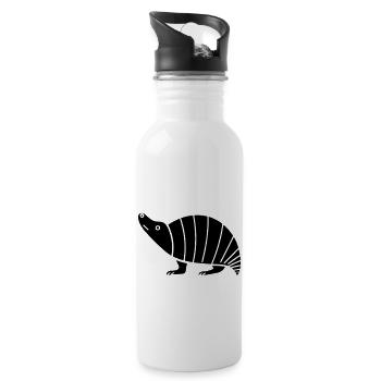 Armadillo - Water bottle with straw - white - Right