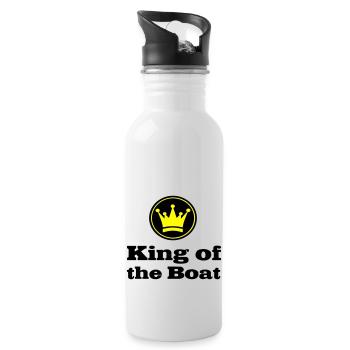Boot - Trinkflasche mit integriertem Trinkhalm - Weiß - Rechts