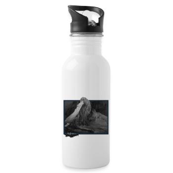 Cervino - Matterhorn - Water bottle with straw - white - Right