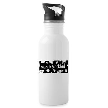 Muh o Schoklad - Gourde avec paille intégrée - blanc - Droite